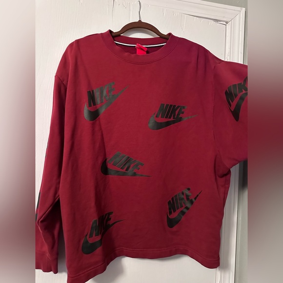 Nike Dolman Sleeve Crew Neck Sweater/sweatshirt Size Large (rare color/print) - Picture 2 of 3